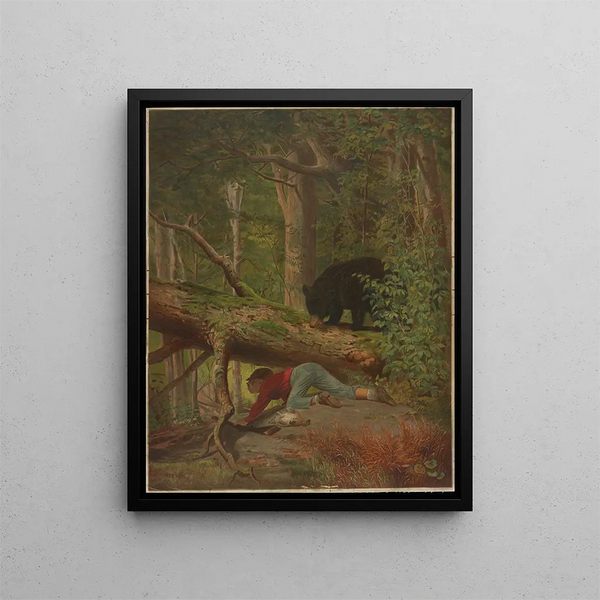 A Surprise Party - Bencke Scott — framed artwork on a wall