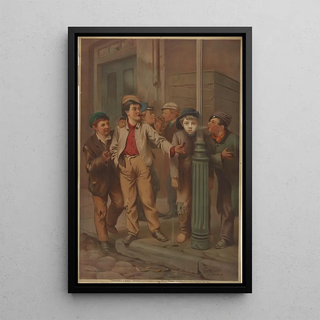 Reproduction of the painting The First Cigar - Bencke Scott