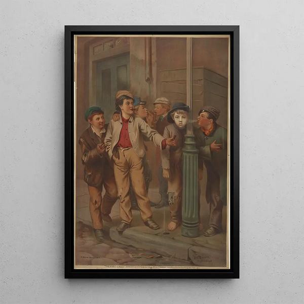 Reproduction of the painting The First Cigar - Bencke Scott