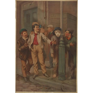 Reproduction of the painting The First Cigar - Bencke Scott