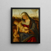 The Virgin and Child with the Little Saint John the Baptist - Benedetto Diana — framed artwork on a wall