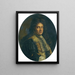 Portrait of a Man - Benedetto Gennari — framed artwork on a wall