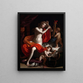 La Toilette de Vénus - Benedetto Gennari — framed artwork on a wall