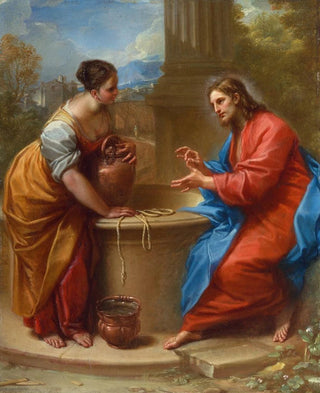 The Christ and the Samaritan Woman - Benedetto Luti — artwork view