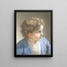 Study of a Boy in a Blue Jacket - Benedetto Luti — framed artwork on a wall