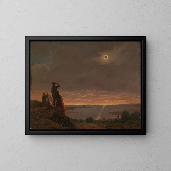 Solar Eclipse - Bengt Nordenberg — framed artwork on a wall