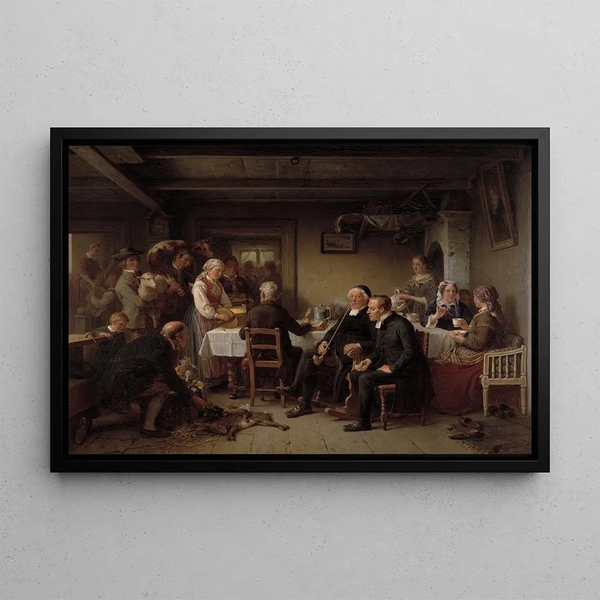the Tithe Collection in Scania - Bengt Nordenberg — framed artwork on a wall