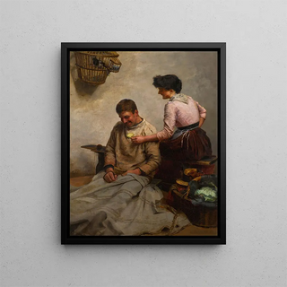 Marriage Painting - Benjamin Arthur Bateman — framed artwork on a wall