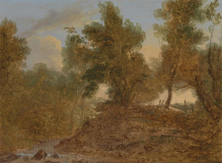 a landscape at Wick, Gloucestershire, under the rocks - Benjamin Barker — artwork view