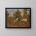 a landscape at Wick, Gloucestershire, under the rocks - Benjamin Barker — framed artwork on a wall