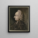 Bust of a clergyman wearing a wig, profile to the left - Benjamin Calau — framed artwork on a wall