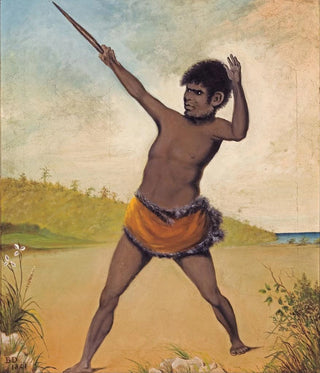 Jack, an Aboriginal from Tasmania, holding a club - Benjamin Duterrau — artwork view