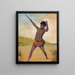 Jack, an Aboriginal from Tasmania, holding a club - Benjamin Duterrau — framed artwork on a wall
