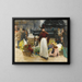 Girls with Flowers at Piccadilly Circus - Benjamin Evans Ward — framed artwork on a wall