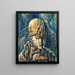 Surrealist Portrait Painting - Benjamin F. Berlin — framed artwork on a wall