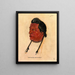 Two Canons White Calf - Benjamin H. Frayser — framed artwork on a wall
