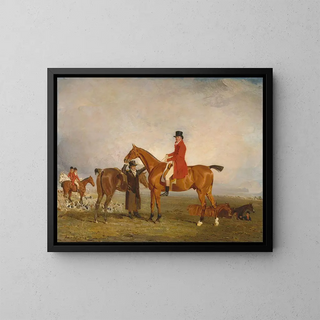 George Marquis de Huntly, future 5th Duke of Gordon on a pony - Benjamin Marshall — framed artwork on a wall