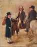 John Hilton, racecourse judge at Newmarket, John Fuller, racecourse director, and John Stevens - Benjamin Marshall — artwork view