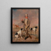 Portrait of an athlete, perhaps Richard Prince - Benjamin Marshall — framed artwork on a wall