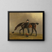 The Honorable Peniston Lamb with his horse Assassin and his dog Tanner - Benjamin Marshall — framed artwork on a wall