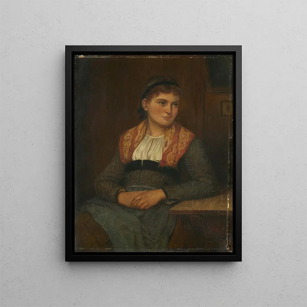 Paysanne - Benjamin Vautier — framed artwork on a wall