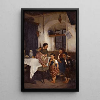 Reproduction of the painting The Ancients - Benjamin Vautier