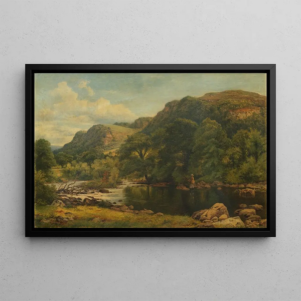 A Quiet Place - Benjamin Williams Leader — framed artwork on a wall