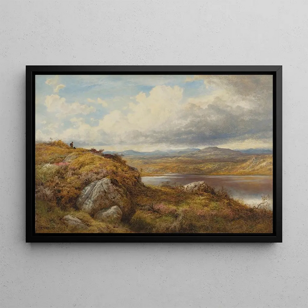 Among the Welsh Hills - Benjamin Williams Leader — framed artwork on a wall