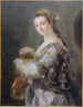 Portrait of a Lady with a Mask and Cherries - Benjamin Wilson — artwork view