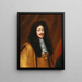 Portrait of Emperor Leopold I, young man, wearing the Order of the Golden Fleece - Benjamin von Block — framed artwork on a wall