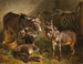 Donkeys in a Stable - Benno Adam — artwork view