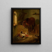 In the barn - Benno Adam — framed artwork on a wall