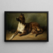 Portrait of a Dog - Benno Adam — framed artwork on a wall