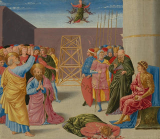 Saint Peter and Simon the Magician - Benozzo Gozzoli — artwork view