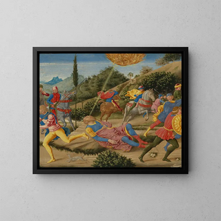 The Conversion of Saint Paul - Benozzo Gozzoli — framed artwork on a wall
