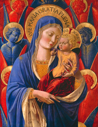 the Virgin and Child with angels - Benozzo Gozzoli — artwork view