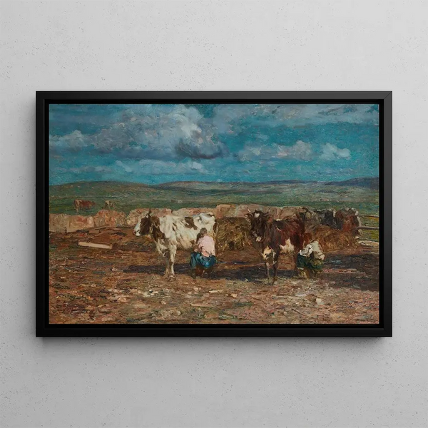 La Traite - Beppe Ciardi — framed artwork on a wall