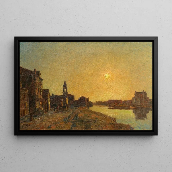 Oriago sur la Brenta - Beppe Ciardi — framed artwork on a wall