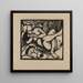 Bergère endormie - Franz Marc — framed artwork on a wall