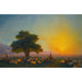 Reproduction of the painting Sunset Shepherds with their flock - Ivan Konstantinovich Aivazovsky