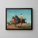 At the horse market - Bernard Édouard Swebach — framed artwork on a wall