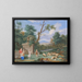 Classic landscape with shepherds and a shepherdess - Bernard Lens III — framed artwork on a wall