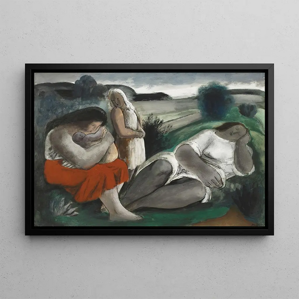 The Rest - Bernard Meninsky — framed artwork on a wall