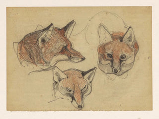 Three Fox Heads - Bernard Willem Wierink — artwork view