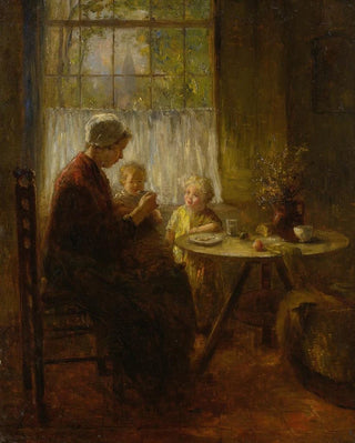 Mother feeding her child - Bernard de Hoog — artwork view