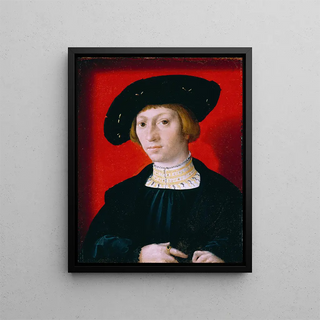 A Young Man - Bernard van Orley — framed artwork on a wall