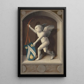 Reproduction of the painting Putto avec les armes de Jacques Cone, verso - Bernard van Orley