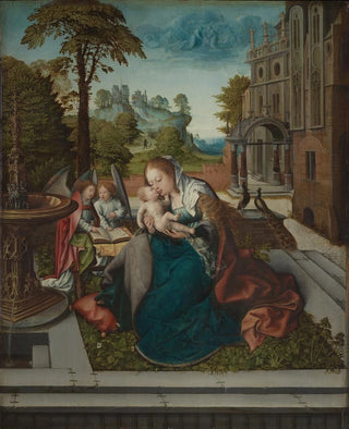 Virgin and Child with Angels - Bernard van Orley — artwork view