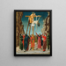 The Descent from the Cross - Bernardino Butinone — framed artwork on a wall