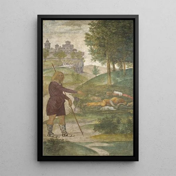 Céphale et les nymphes - Bernardino Luini — framed artwork on a wall
